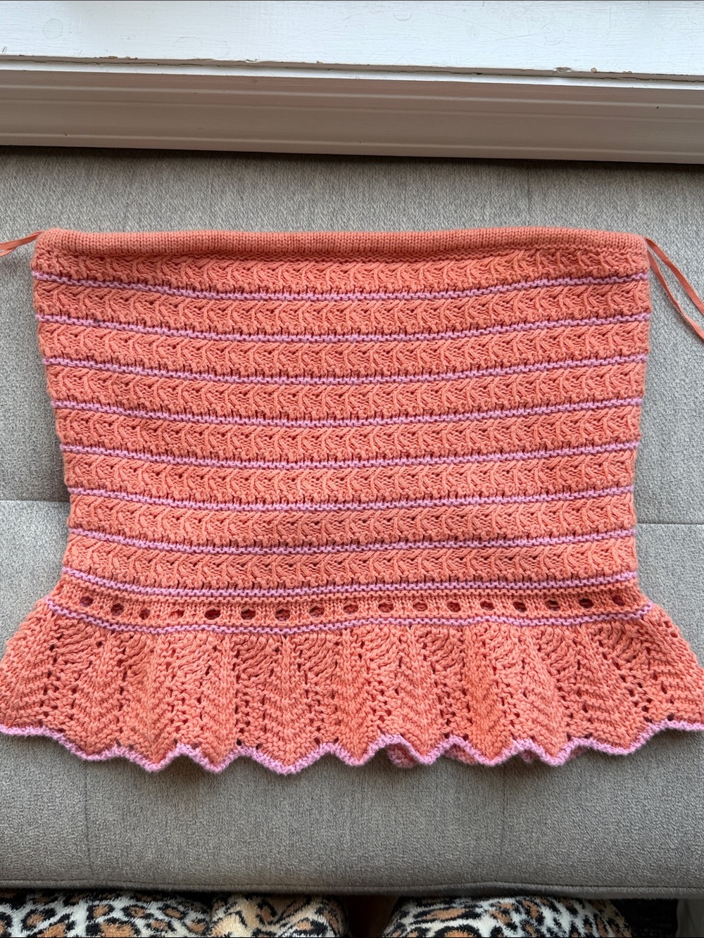 American Eagle Outfitters Orange Crochet Top